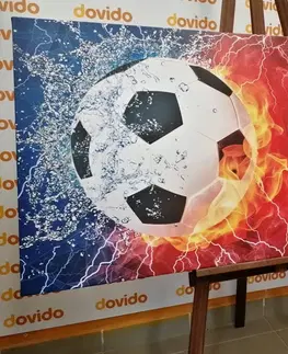 Abstraktné obrazy Obraz futbalová lopta