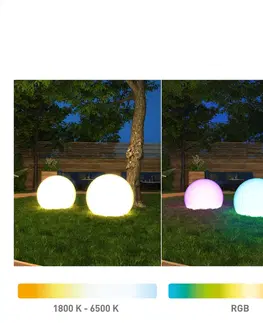 SmartHome vonkajšie dekoratívne svietidlá tint Müller Licht tint Calluna svietiaca LED guľa IP44