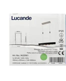 Svietidlá Lucande Lucande - LED Stmievateľný luster na lanku LIO 5xLED/5W/230V 