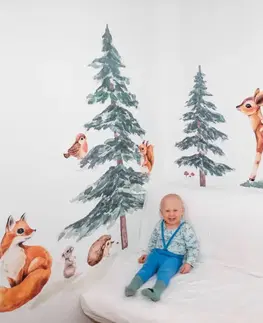 Nálepky na stenu Zvieratká z lesa - samolepky pre deti