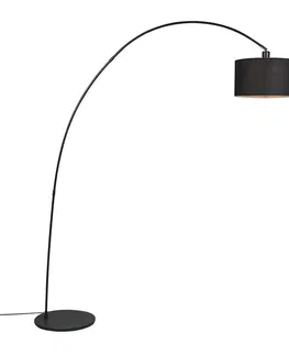 Oblúkové lampy Moderná oblúková lampa čierna - Vinossa