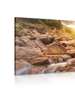 Obrazy prírody a krajiny Obraz vysokohorské vodopády