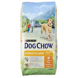 poľovníc Suché krmivo pre psy Dog Chow Complet/Classic s kuracím mäsom 14 kg