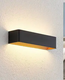 Nástenné svietidlá Arcchio Arcchio Karam nástenná LED, 36,5 cm, čierna