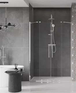 Sprchovacie kúty MEXEN/S - Velar Duo posuvné sprchové dvere 160, transparent, chróm 871-160-000-02-01
