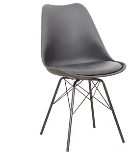 Jedálenské stoličky KONDELA Tamora jedálenská stolička čierna
