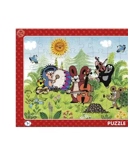 Hračky puzzle DINO - Krtko a kapela 40 doskové puzzle