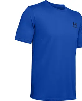Pánske tričká Pánske tričko Under Armour Sportstyle Left Chest SS Versa Blue - XL