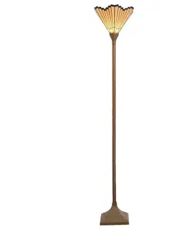 Stojacie lampy Clayre&Eef Marla – stojaca lampa v štýle Tiffany