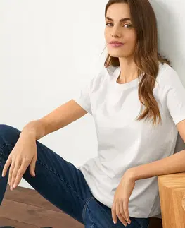 Shirts & Tops Jednoduché tričko, biele
