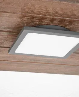 Vonkajšie stropné svietidlá Lucande Mabella vonkajšie stropné LED svietidlo snímač