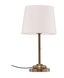 Stolové lampy Lindby Stolná lampa Lindby Alomira, 52 cm, mosadz