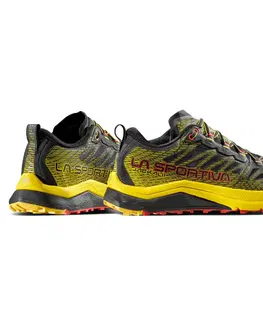 Pánske tenisky Pánske trailové topánky La Sportiva Jackal II Black / Yellow - 43,5