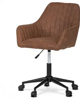Kancelárske stoličky Kancelárska stolička KA-J403 Autronic Hnedá