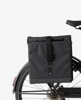 cyklistick Dvojitá taška na bicykel 500 2×20 l čierna