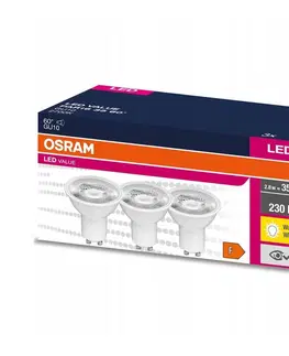Žiarovky Osram SADA 3x LED Žiarovka PAR16 GU10/2,8W/230V 2700K 60° - Osram 