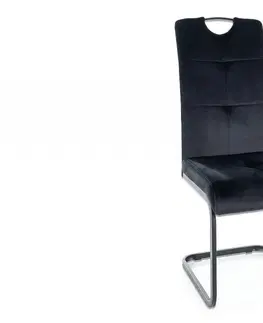 Jedálenské zostavy Jedálenská stolička AXO VELVET Signal Sivá