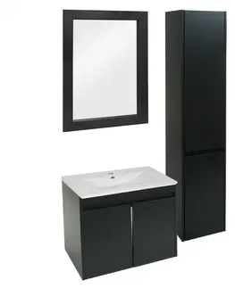 Kúpeľňa Kúpeľňová zostava L86 s umývadlom Čierna