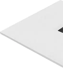 Vane MEXEN/S - Hugo sprchová vanička SMC 100 x 100, biela, krytka čierna 42101010-B