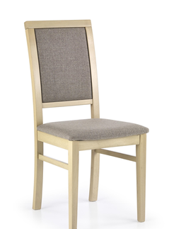 Jedálenské stoličky HALMAR Sylwek 1 jedálenská stolička dub sonoma / hnedá
