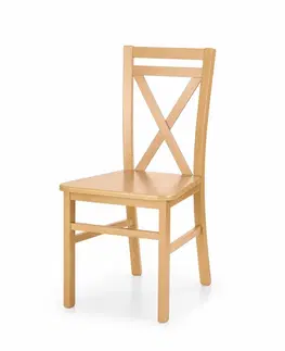 Jedálenské stoličky a kreslá Drevená stolička DARIUSZ 2 Halmar Dub sonoma