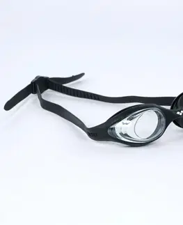 plávanie Plavecké okuliare pre dospelých ARENA SPIDER s čírymi očnicami čierne