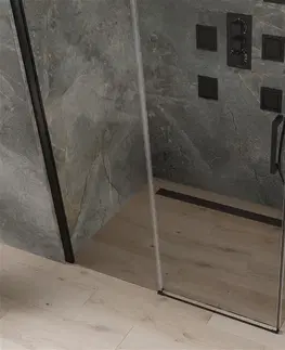Sprchovacie kúty MEXEN/S - OMEGA sprchovací kút 120x100, transparent, čierna 825-120-100-70-00