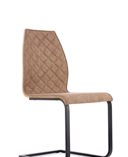 Jedálenské stoličky HALMAR K265 jedálenská stolička hnedá / dub zlatý