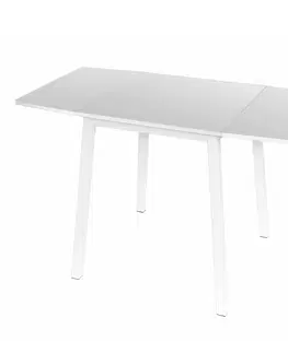 Jedálenské stoly KONDELA Mauro rozkladací jedálenský stôl biela