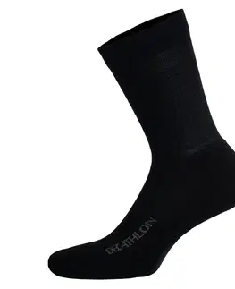 ponožky Cyklistické zimné ponožky 500 čierne