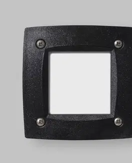 Vonkajšie zapustené svietidlá Fumagalli LED svietidlo Leti 100 Square čierne 3W CCT