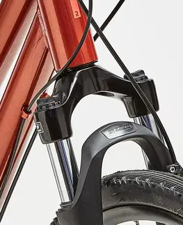 bicykle Trekingový bicykel 500 nízky rám červený