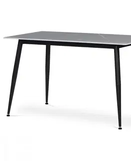 Jedálenské stoly Jedálenský stôl HT-403M Autronic Sivá