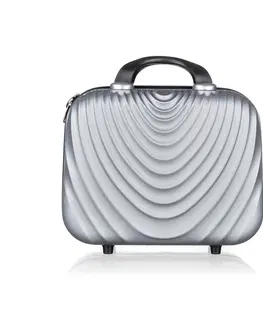 Batohy Pretty UP Cestovný škrupinový kufrík ABS07, veľ. 17, sivá