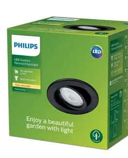 Vonkajšie zápustné svietidlá Philips Zapustené svetlo Philips Fresco
