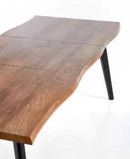 Jedálenské stoly HALMAR Dickson rozkladací jedálenský stôl dub prírodný / čierna