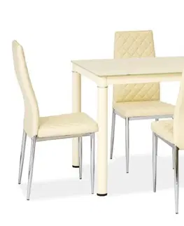 Jedálenské stoly GALON jedálenský stôl, krémový