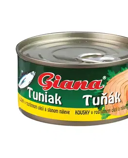 Ryby Giana Tuniak v rastlinnom oleji a slanom náleve 185 g