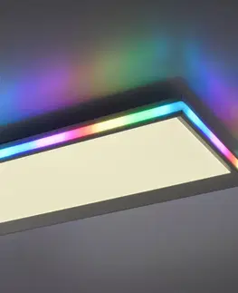 Stropné svietidlá JUST LIGHT. LED stropné svietidlo Galactica, CCT, RGB 100x25cm