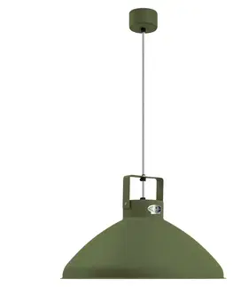 Závesné svietidlá Jieldé Jieldé Beaumont B360 závesná lampa olivová matná