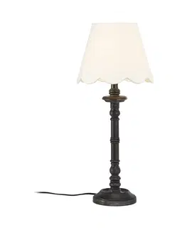 Stolové lampy PR Home PR Home Joy lampa so zakriveným látkovým tienidlom