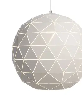 Závesné svietidlá Deko-Light Závesné svietidlo Asterope, Ø 50 cm, okrúhle, biele