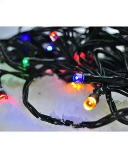 Vianočné dekorácie Solight Svetelná vonkajšia reťaz 500 LED, 50 m, farebná