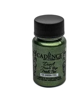 Hračky CADENCE - Farba akrylová Cadence D.Metalic, zelená 50ml