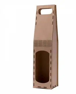 Vývrtky a otvárače na fľaše Kinekus Obal na fľaše na víno/alkohol drevený 86x86 mm