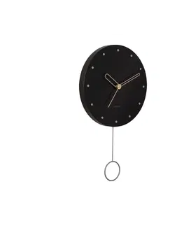 Hodiny Karlsson 5893BK dizajnové nástenné hodiny