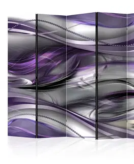 Paravány Paraván Tunnels (Violet) Dekorhome 225x172 cm (5-dielny)