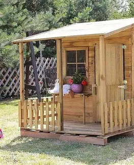 Detské záhradné drevené domčeky ASKO Detský domček MADOCK