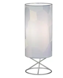 Lampy Stolná lampa, kov/sivé textilné tienidlo, AVAM