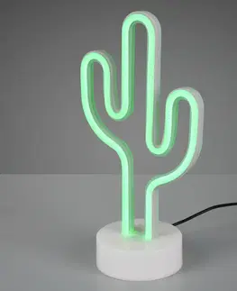 Vnútorné dekoratívne svietidlá Reality Leuchten Dekoračná lampa Cactus